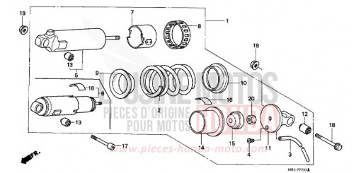 REAR CUSHION VT600CK de 1989